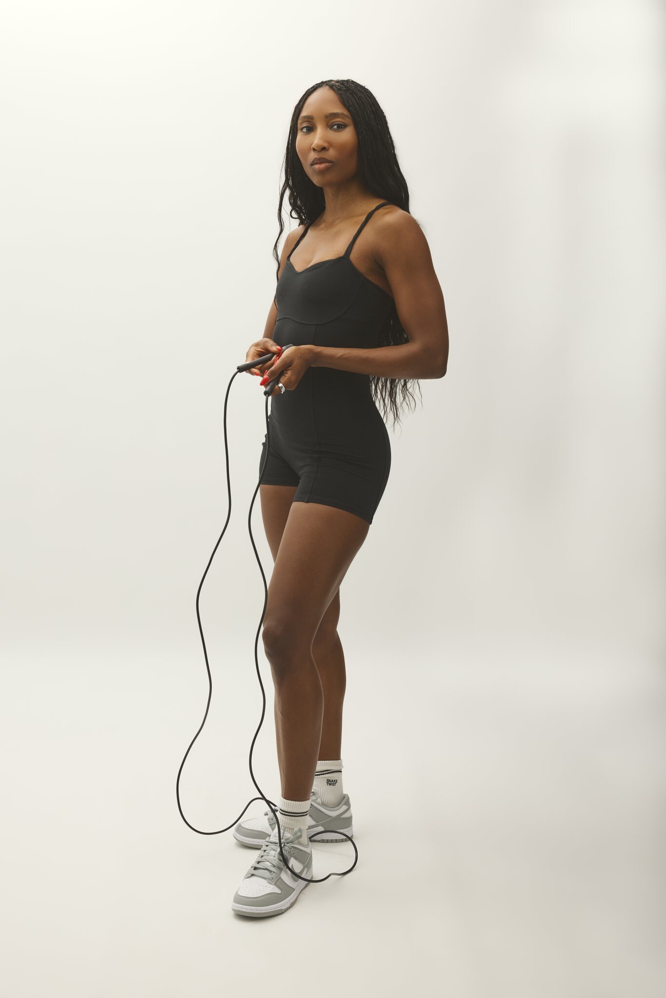 Francia Cooper holding the Leap jump rope